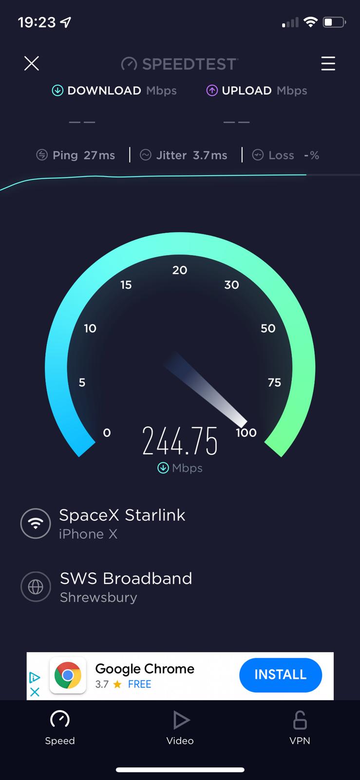Installation of new Starlink in Chester