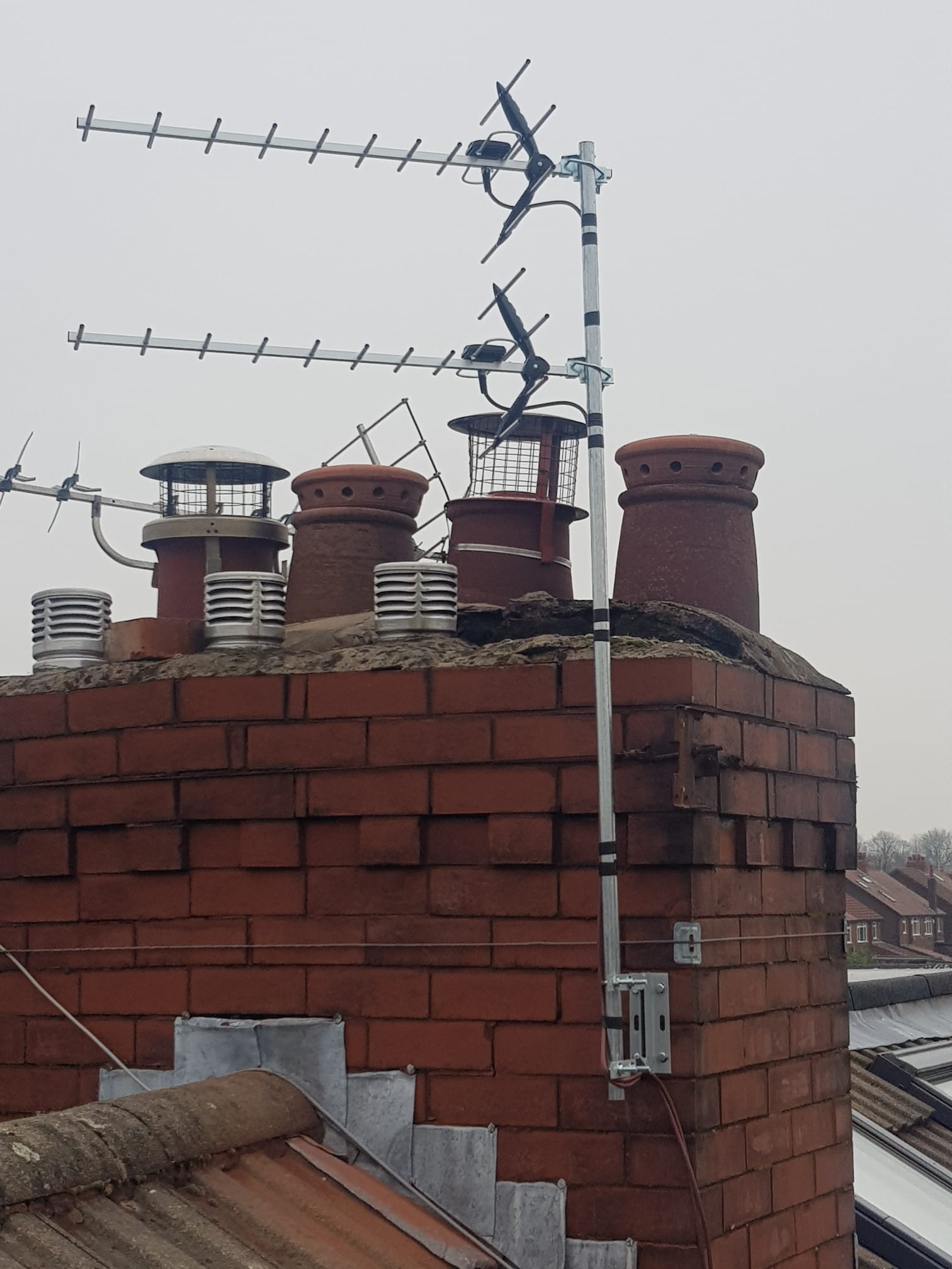 Installation of new TV Aerial in Radcliffe!