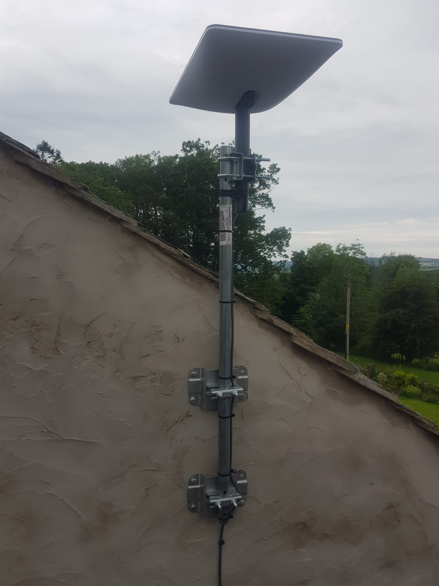 Installation of new Starlink in the Lake District!