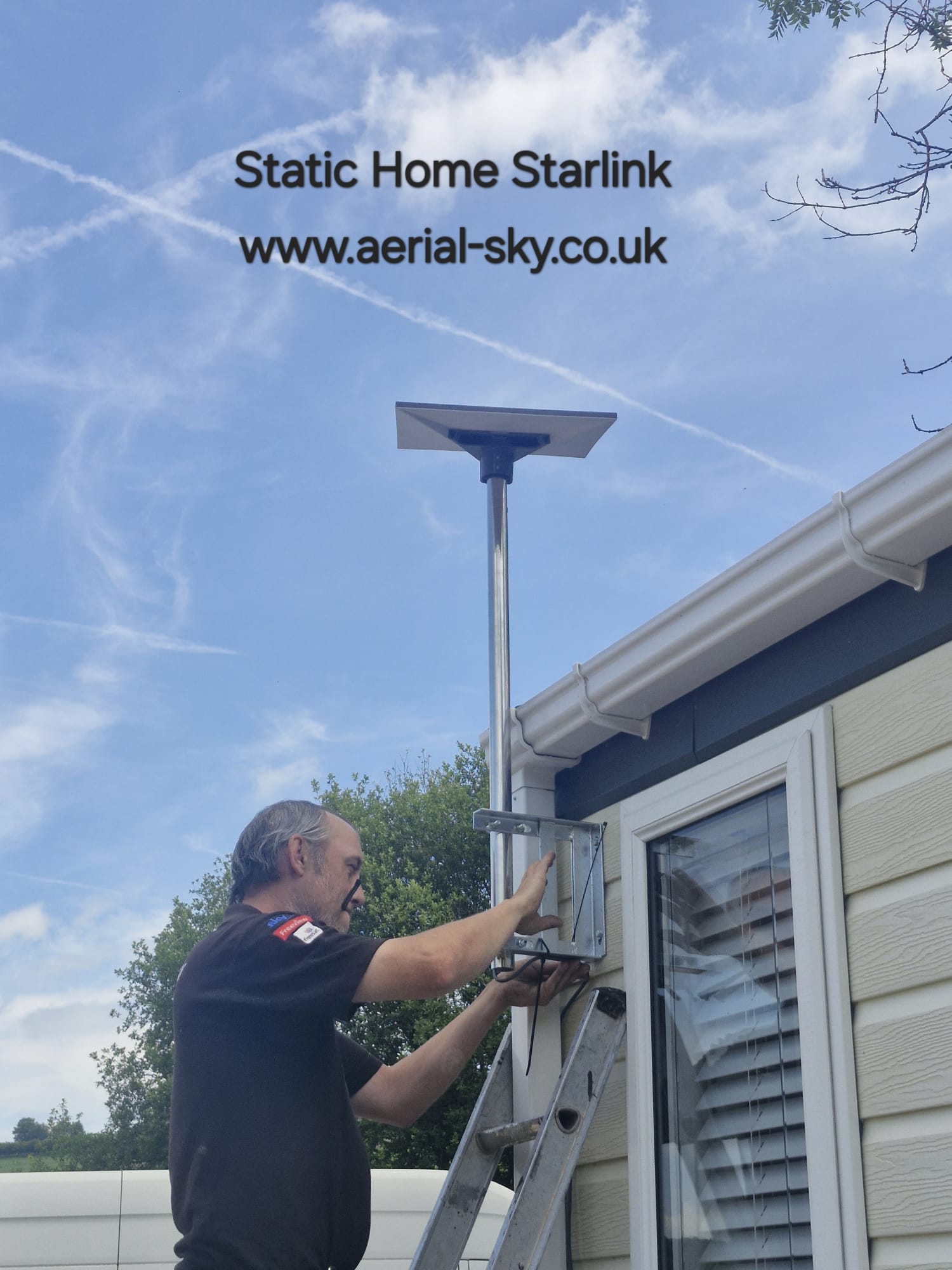 Starlink installation on a static home