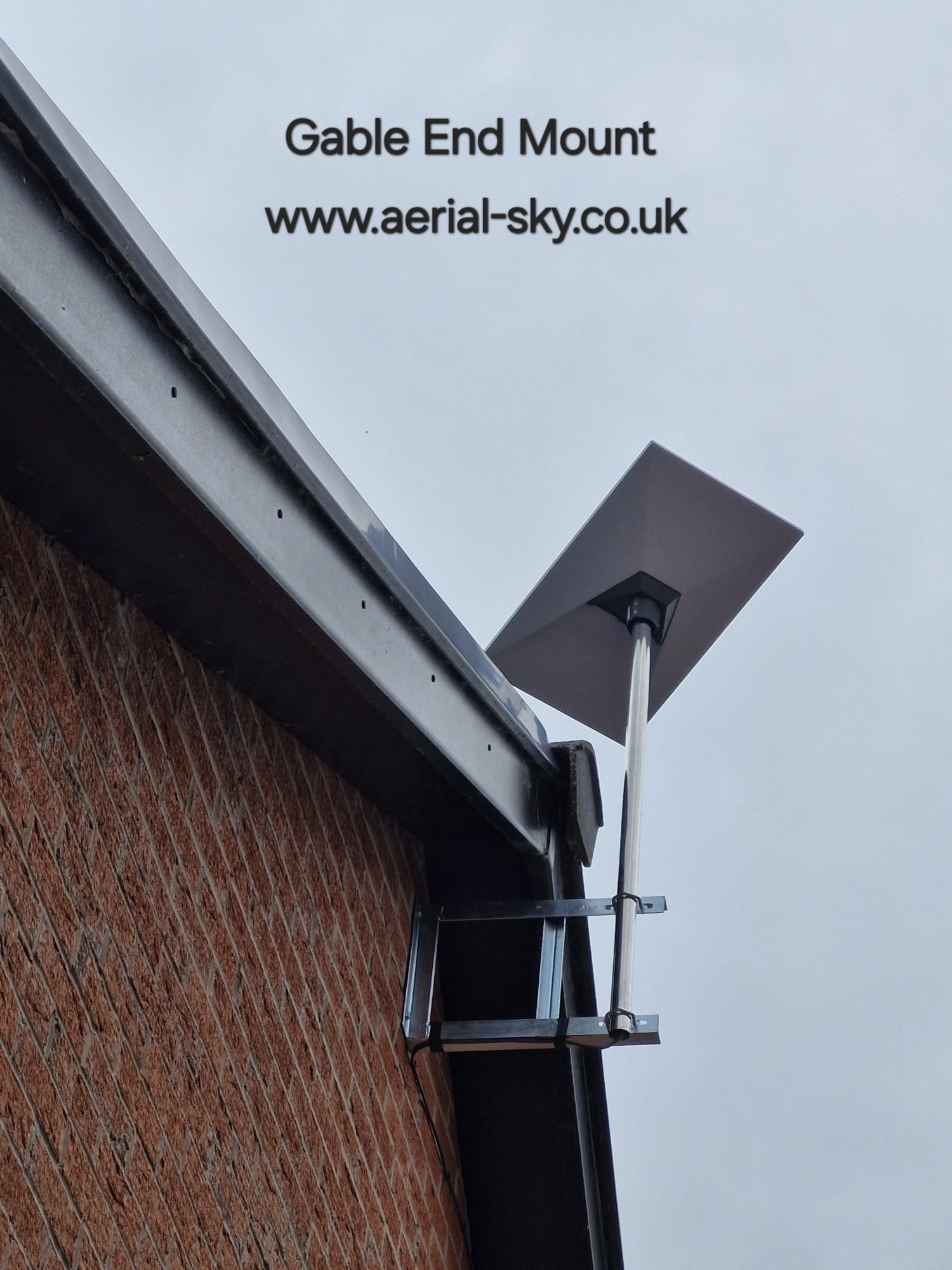 Professional Starlink dish installation on a property
