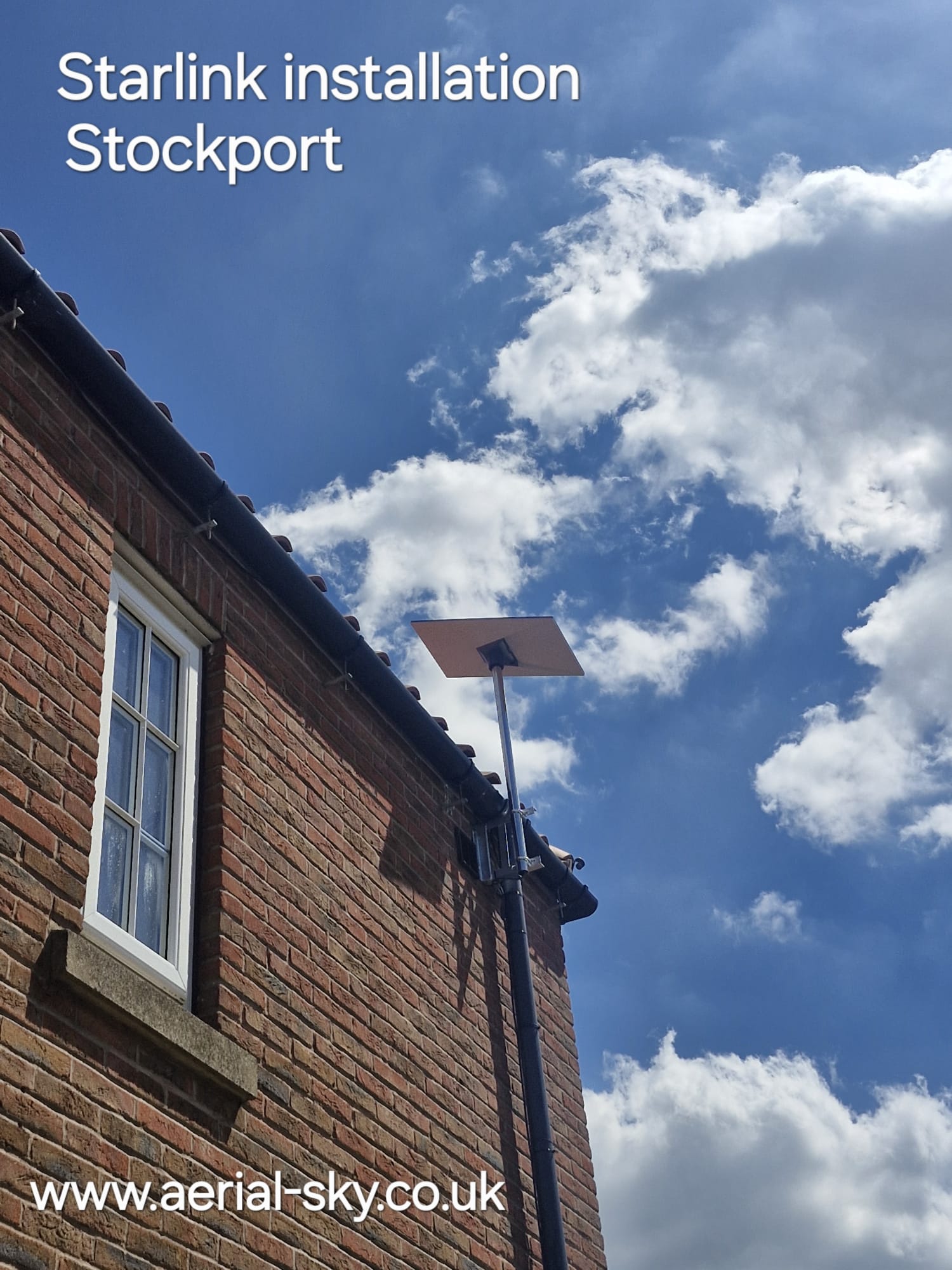 Starlink Gen 3 installation in Stockport